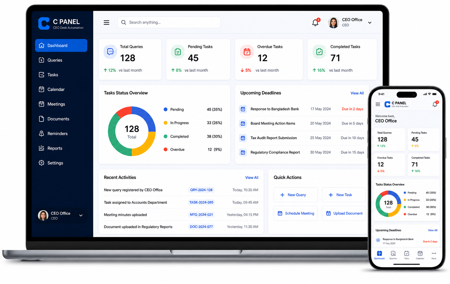 Smart Workplace & Admin Management Platform